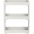Этажерка PR_Keeplex Regular на колесиках 3х секцион. узкая белое облако