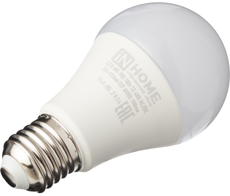 Лампа светодиодная низковольтная LED-MO-PRO 10Вт 12-48В Е27 4000К IN HOME