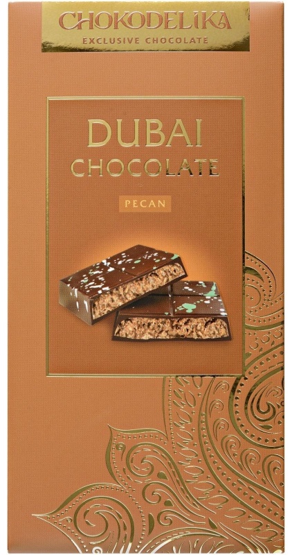 Шоколад молочный Dubai Pistachio с начинкой