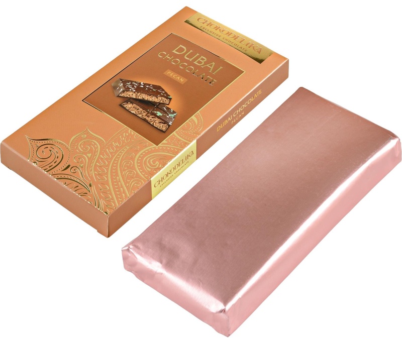 Шоколад молочный Dubai Pistachio с начинкой