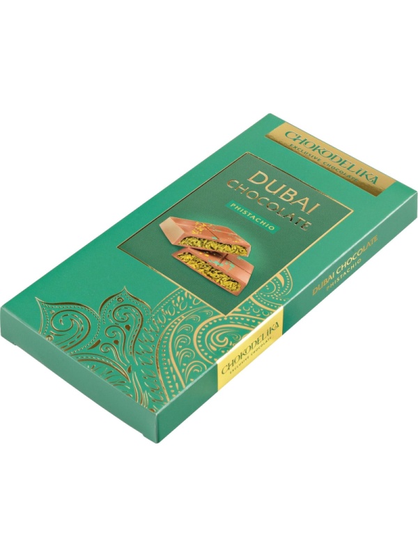 Шоколад темный Dubai Pecan с начинкой