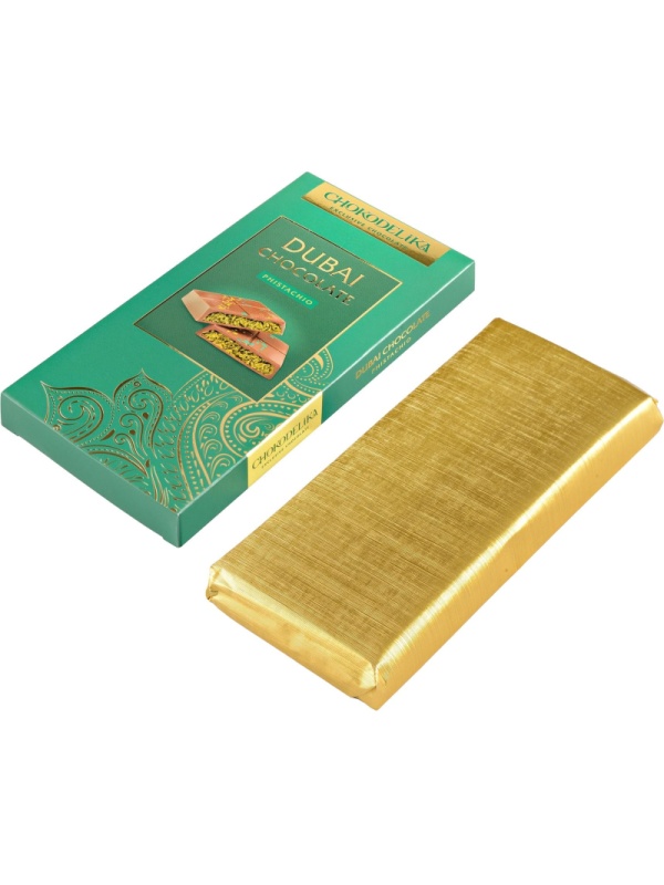 Шоколад темный Dubai Pecan с начинкой