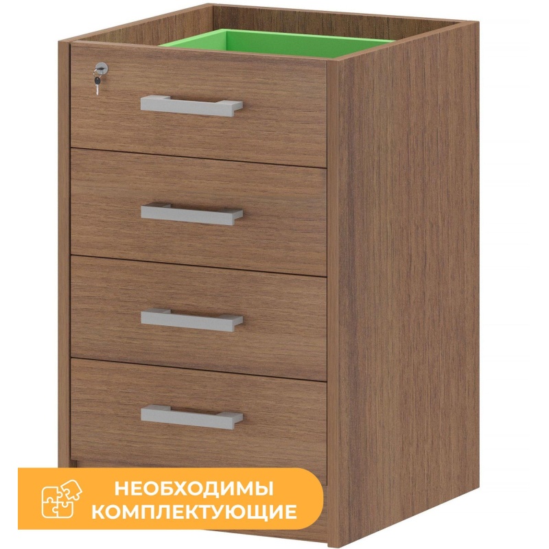 Тумба PT Арго АТ2-05 Каркас тумбы приставной орех гварнери