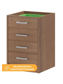 Тумба PT Арго АТ2-05 Каркас тумбы приставной орех гварнери