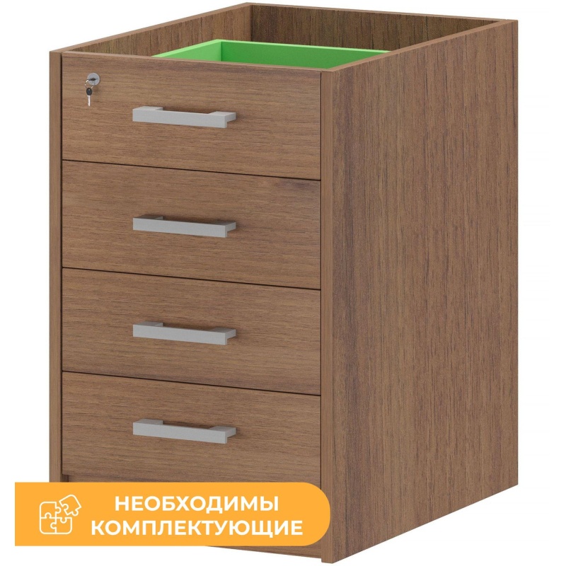 Тумба PT Арго АТ2-07 Каркас тумбы приставной орех гварнери