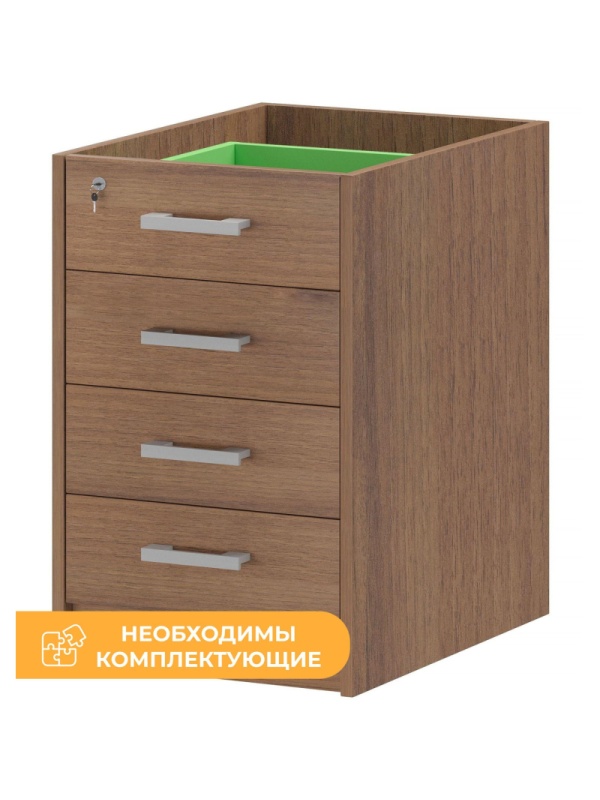 Тумба PT Арго АТ2-07 Каркас тумбы приставной орех гварнери