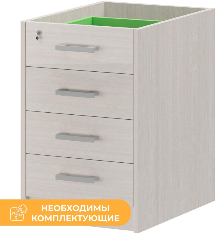 Тумба PT Арго АТ2-07 Каркас тумбы приставной ясень шимо