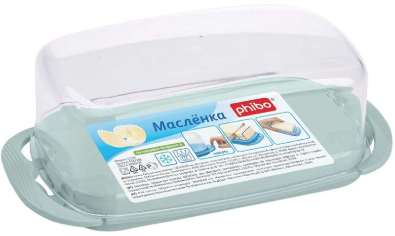 Масленка 180х95х65 мм (светло-голубой)