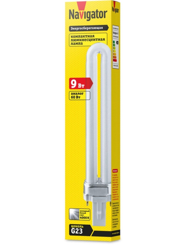 Лампа люминесцентная компактная 94 073 NCL-PS-11-840-G23 Navigator 94073
