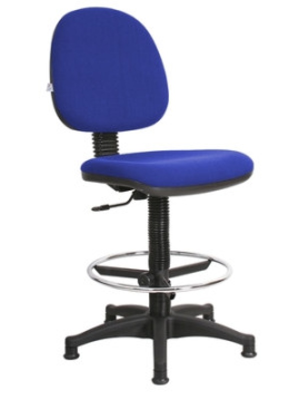 Кресло кассира UN_Metro gtsN3 Ring Base высокая база / ткань синяя c6.x