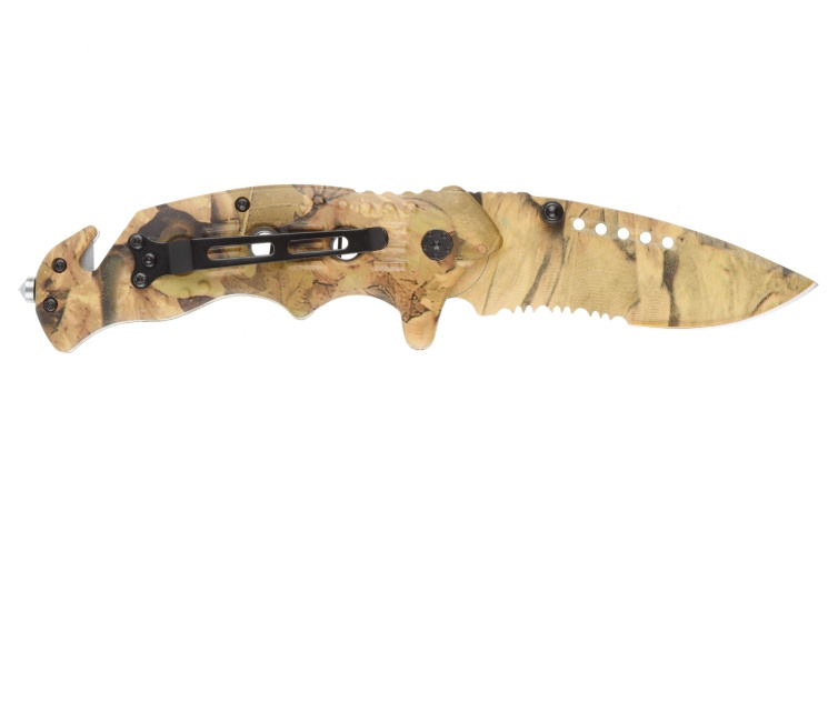 Нож складной Stinger, 95 мм, (песоч камуфляж),рукоять: алюм(песоч камуфляж)