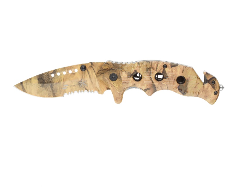 Нож складной Stinger, 95 мм, (песоч камуфляж),рукоять: алюм(песоч камуфляж)