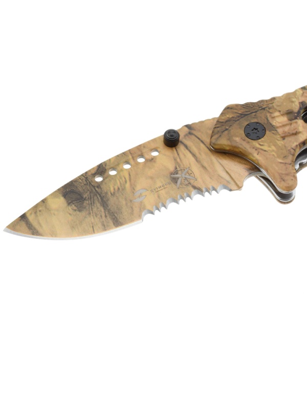Нож складной Stinger, 95 мм, (песоч камуфляж),рукоять: алюм(песоч камуфляж)