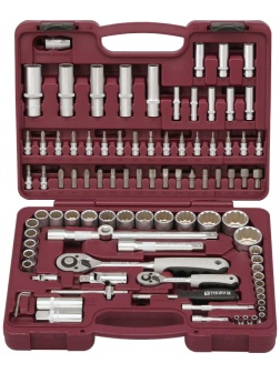 Набор инструмента 1/4,1/2DR с головк. торц.12-гранн.,94 предм. TS094/12