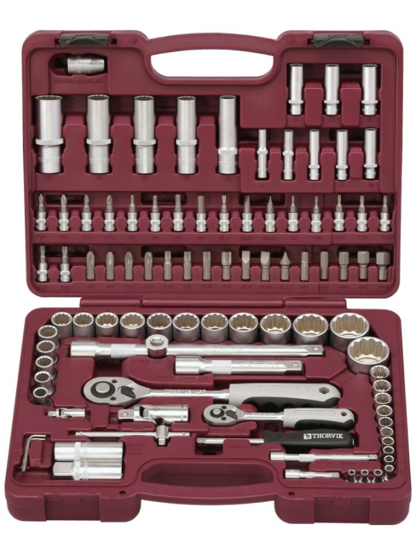 Набор инструмента 1/4,1/2DR с головк. торц.12-гранн.,94 предм. TS094/12