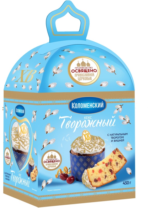Кекс Праздничный творожный 450г