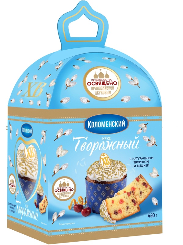 Кекс Праздничный творожный 450г