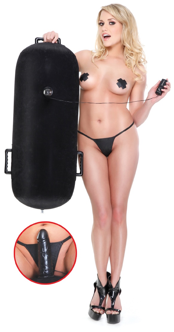 Надувная подушка с виброфаллосом Inflatable Luv Log