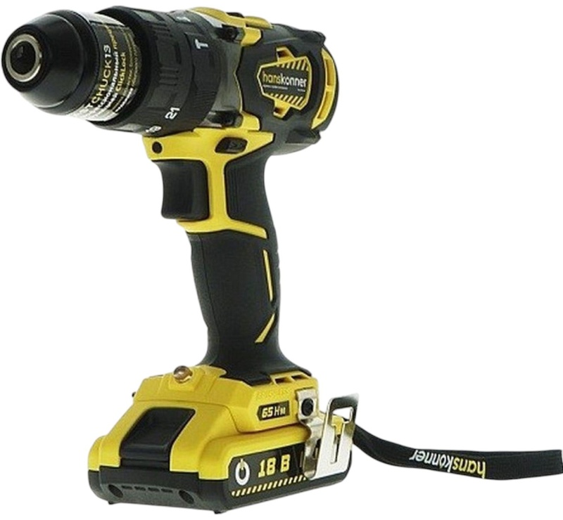 Шуруповерт аккумуляторный Hanskonner Unibattery HCD1865BLI