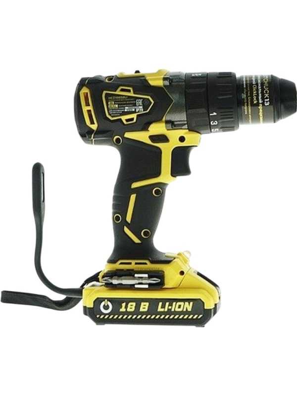 Шуруповерт аккумуляторный Hanskonner Unibattery HCD1865BLI