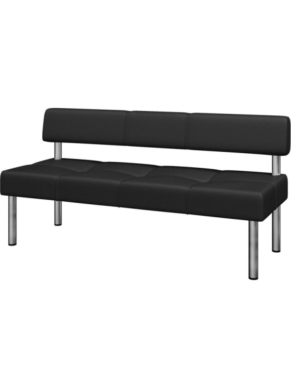 Модуль прямой MV_Комус Мебель Balance 3-мест.(Bu-3) к/з Or.16/Ec.3001 черн