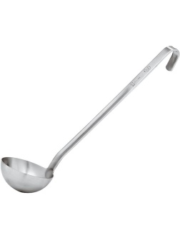 Половник;сталь нерж.;0,5л;D=12,H=5,L=31см;металлич.