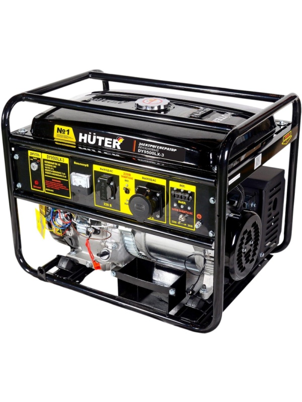 Генератор бензиновый HUTER DY9500LX-3, 7.0кВт, 3-фазн, эл.стартер (64/1/41)