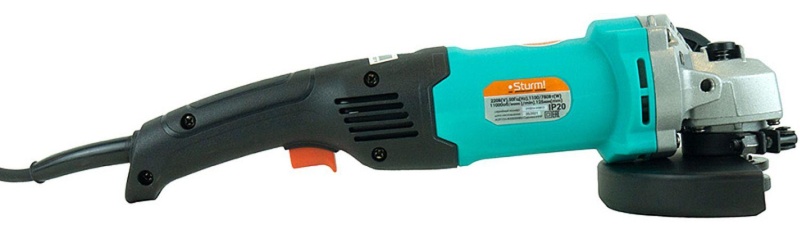 Шлифмашина угловая Sturm! 125 мм, 1100Вт, удлиненная рукоятка (AG9112)