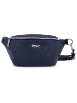 Сумка поясная Таоко Таниши, искусст.кожа, 32х15х6см, синий, 703-4332-7