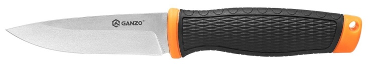 Нож Ganzo G806 черный c оранжевым, G806-OR