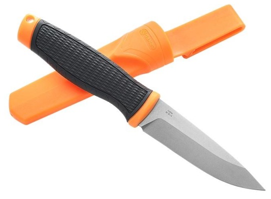 Нож Ganzo G806 черный c оранжевым, G806-OR