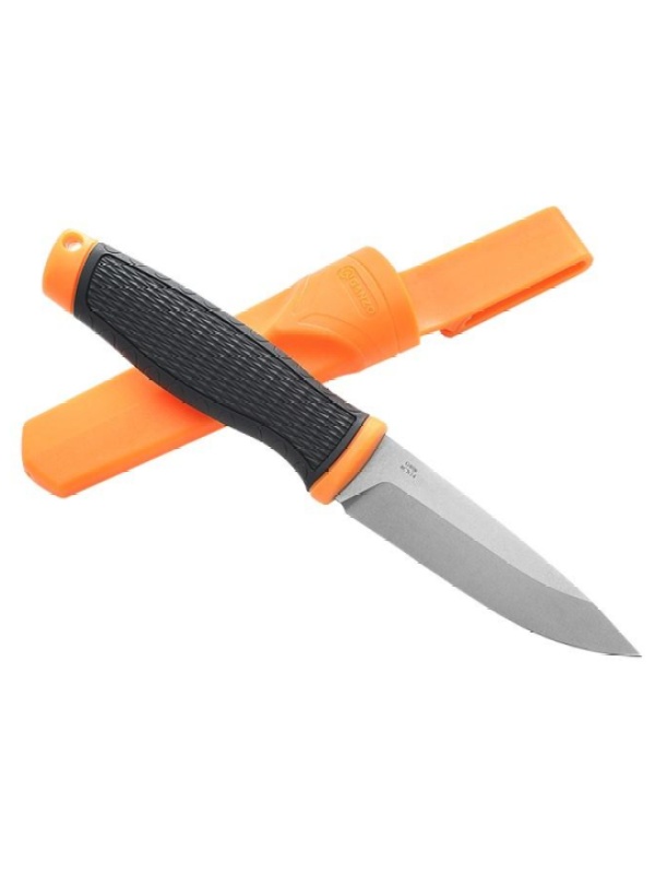 Нож Ganzo G806 черный c оранжевым, G806-OR