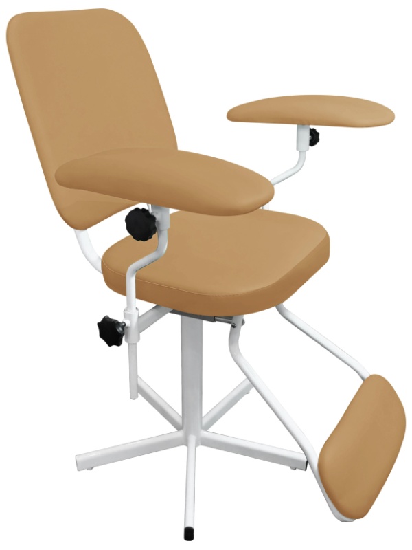 Кресло ZM_медицинское М101-08 белое, к/з бежевый