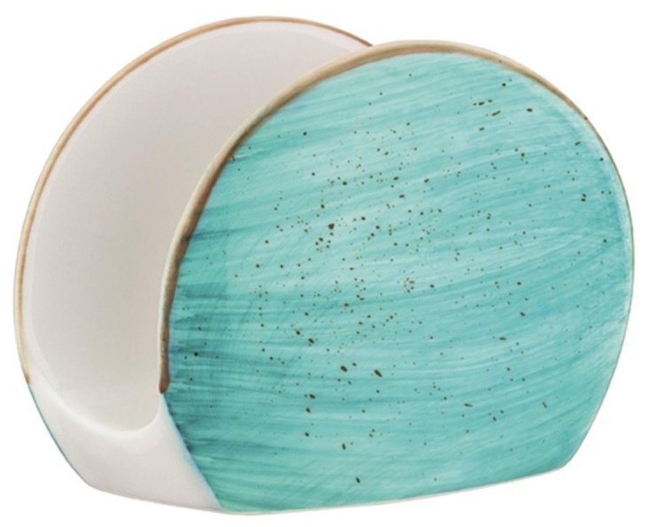 Салфетница Аква, фарфоровая, 11х5,5х8,5 см. , (62334)