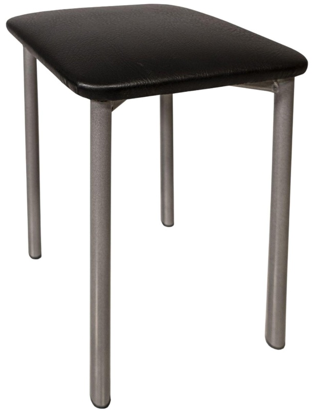 Табурет MKM_усиленный 22 черный полим/хром