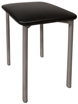 Табурет MKM_усиленный 22 черный полим/хром