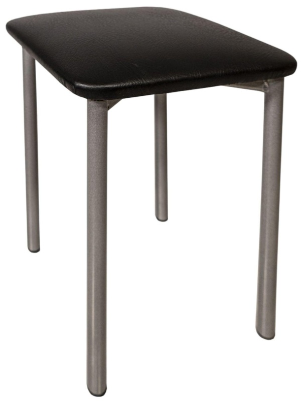 Табурет MKM_усиленный 22 черный полим/хром