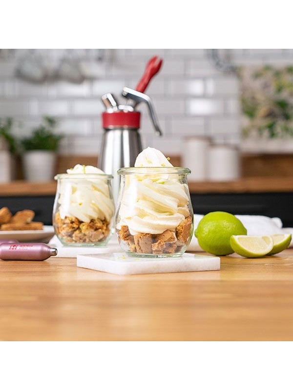 Сифон для сливок «Гурме»;сталь нерж.,пластик;0,5л;D=73,H=250,B=105мм;металлич.