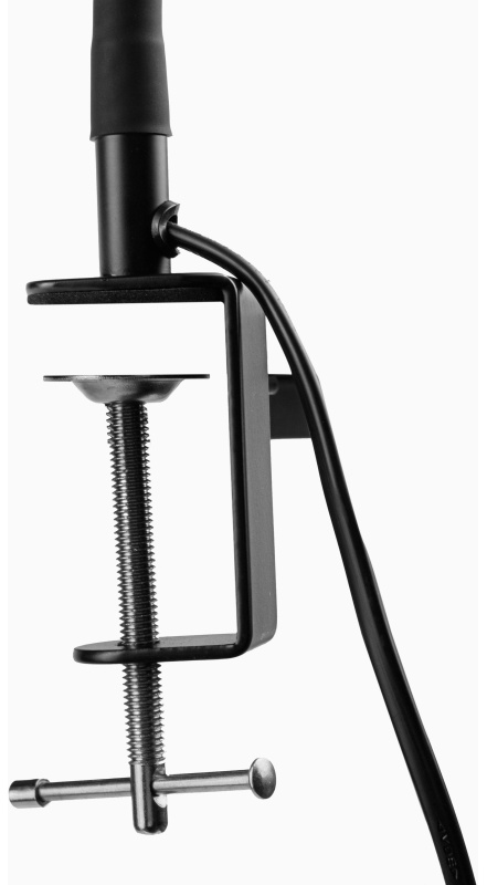 Светильник KD-438 C02 черн. струбцина, Е27, 40 Вт, металл