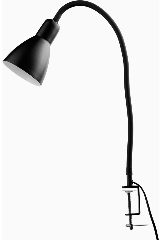 Светильник KD-438 C02 черн. струбцина, Е27, 40 Вт, металл