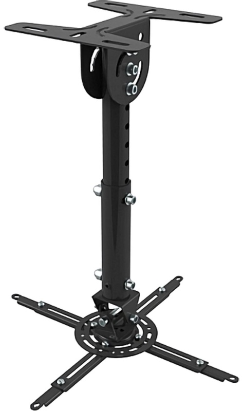 Кронштейн для проекторов потол. Wize WPA-B 370мм,360,до12кг,+штан.35-46см