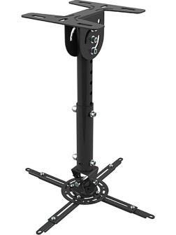 Кронштейн для проекторов потол. Wize WPA-B 370мм,360,до12кг,+штан.35-46см