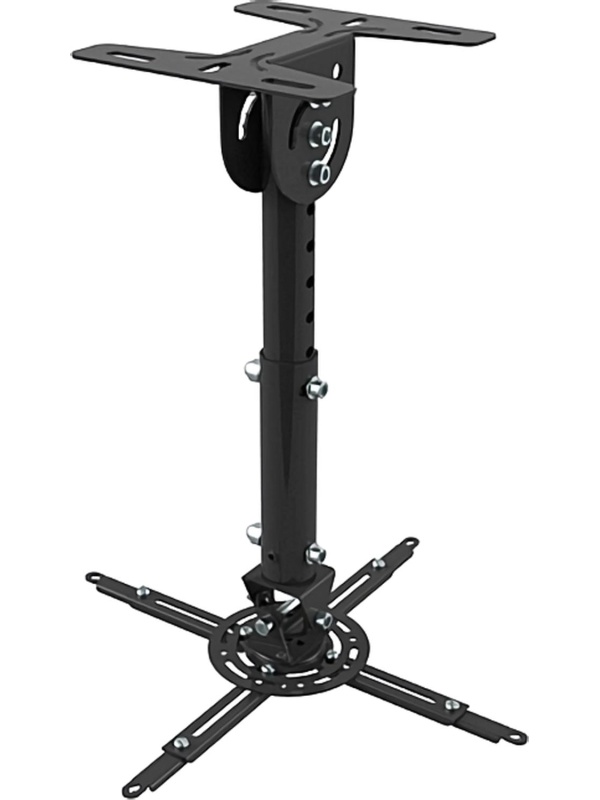 Кронштейн для проекторов потол. Wize WPA-B 370мм,360,до12кг,+штан.35-46см