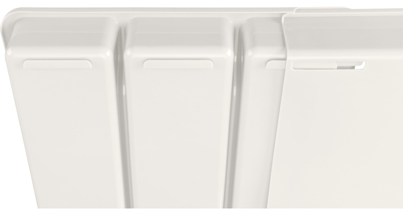 Лоток для столовых приборов раздвижной 373х287х49мм (светло-серый)