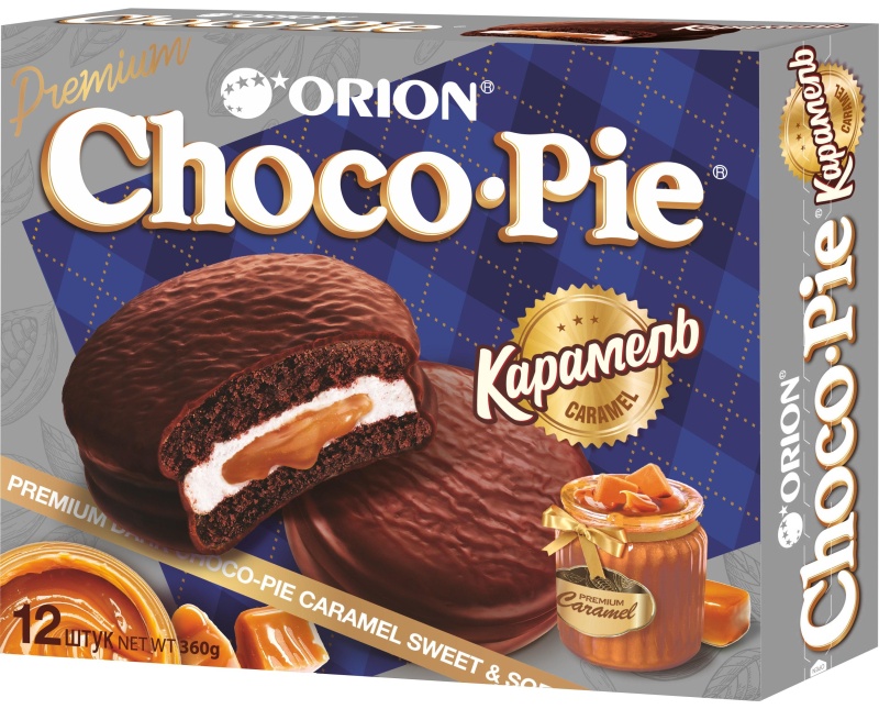 Пирожное Сhoco Pie Dark Caramel в глазури, 360г