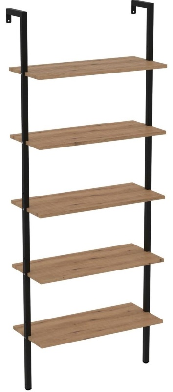 Стеллаж TI_пристенный Комус Онега-5 Дуб Вотан, 695х295х1810 мм