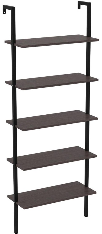 Стеллаж TI_пристенный Комус Онега-5 Ясень анкор темн, 695х295х1810 мм