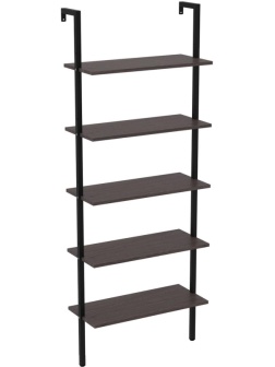 Стеллаж TI_пристенный Комус Онега-5 Ясень анкор темн, 695х295х1810 мм