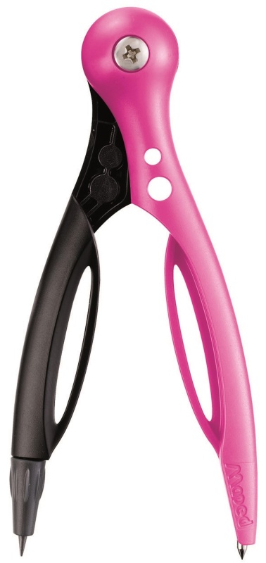 Циркуль ESSENTIALS пластиковый с грифелем, с безопасной иглой, 18100