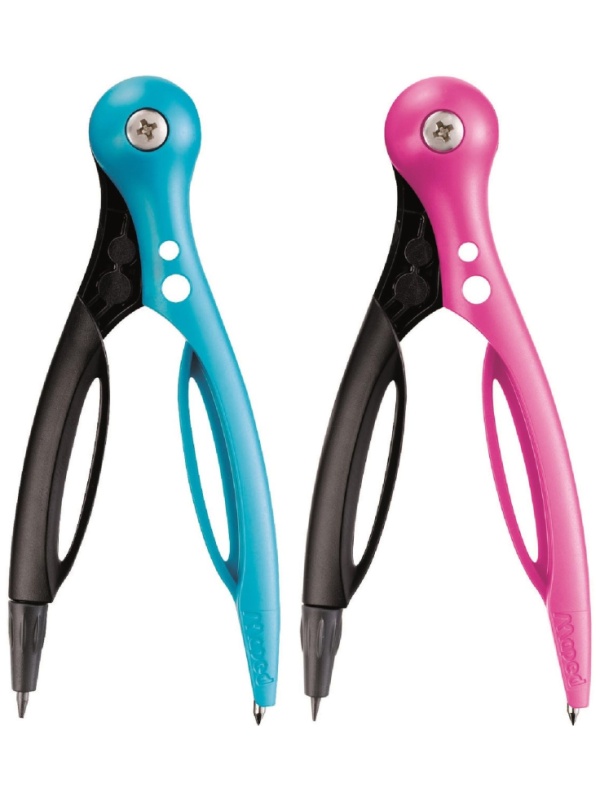 Циркуль ESSENTIALS пластиковый с грифелем, с безопасной иглой, 18100